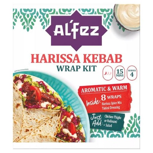 Zestaw placków pszennych harissa z dressingiem z pastą sezamową Al Fez 410 g