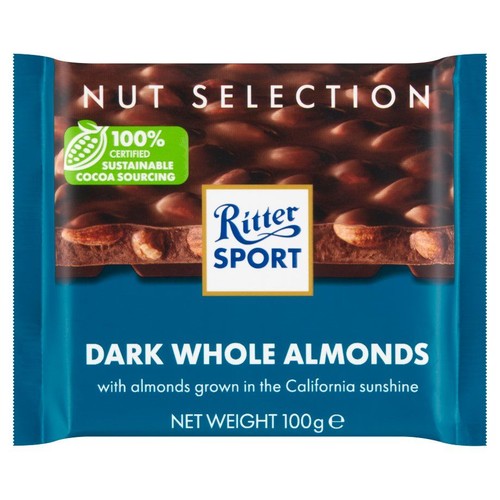 Czekolada gorzka z całymi migdałami  Ritter Sport 100 g