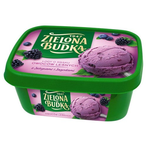 Lody o smaku owoców leśnych Zielona Budka 1 l