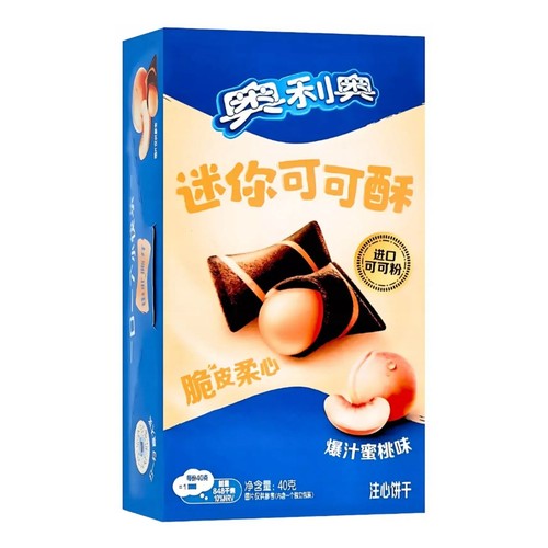 Ciastka niespodzianka z kremem brzoskwiniowym Oreo 40 g