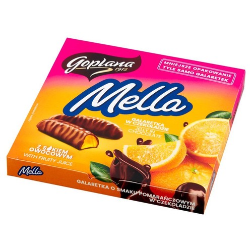 Galaretka o smaku pomarańczowym w czekoladzie Goplana 190 g