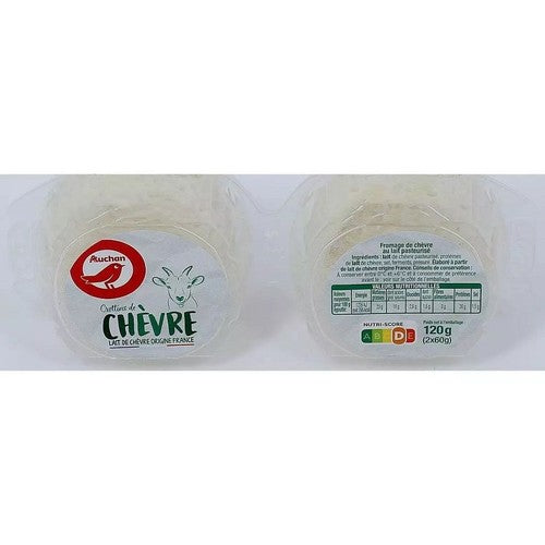 Ser kozi z mleka pasteryzowanego Auchan 120 g